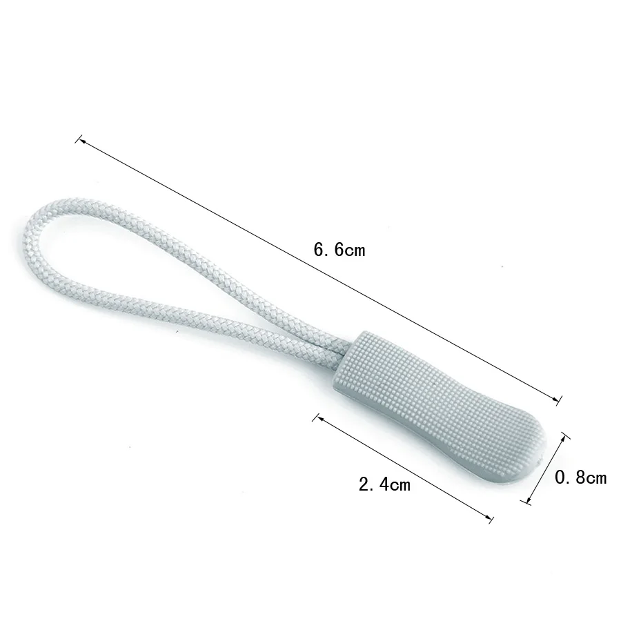 30 шт. Веревка на молнии вытяжной Съемник конце веревка зажим-слайдер Пряжка для