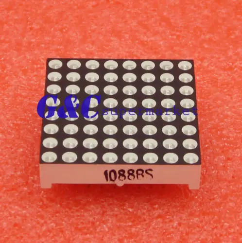 Матричный дисплей 8x8 3 мм красный светодиодный общий анод|common anode|led displaydisplay led |