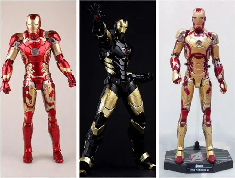 HC HotToys Мстители Железный человек Марк XLII Gloden ПВХ экшн-Фигурки игрушки | Игрушки и