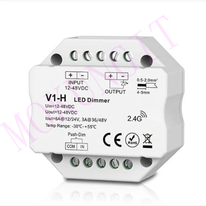 1CH * 3A/6A 12 48VDC CV регулятор затемнения (Push Dim) V1 H диммера внешний переключатель