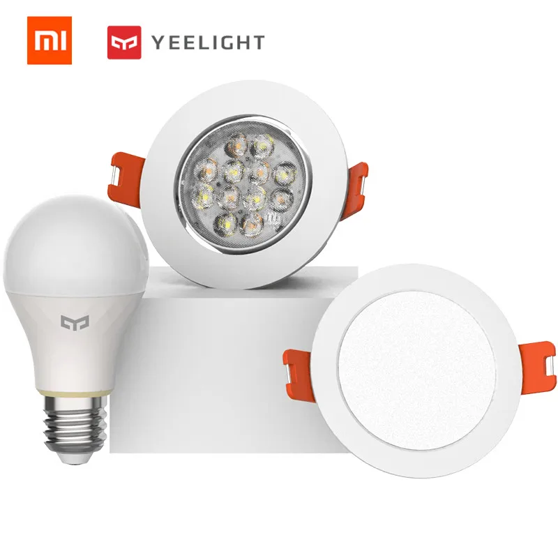 Интеллектуальный светильник xiaomi mi jia Yeelight, умная лампа E14 и прожектор работают с шлюзом yeelight для приложения mi home smart kit