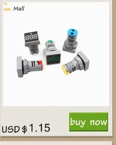 DC 0-100V 1A мини 0,2" светодиодный цифровой вольтметр Амперметр Вольт Амперметр индикатор напряжения тестер красный/синий/зеленый