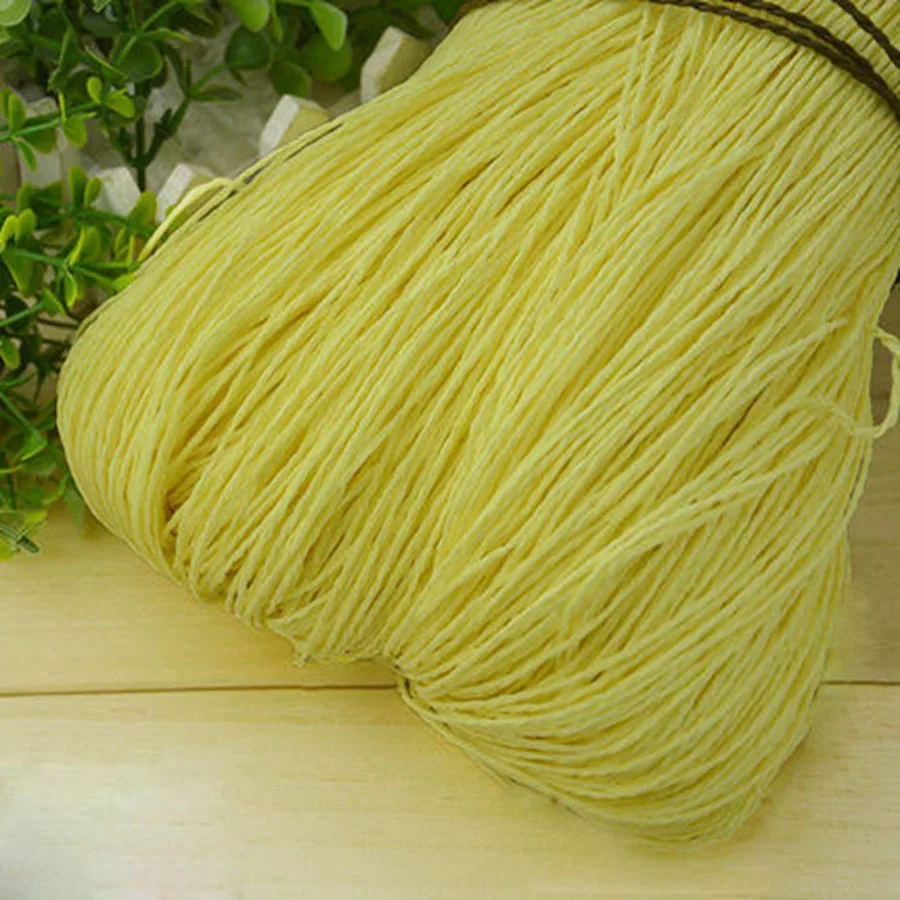 bright yellow 500 г/лот, пряжа для вязания, рафия, пряжа для рукоделия, поставщик, ручная работа, соломенная шляпа для женщин, Солнцезащитная шапка, Fio материал, поставщик - Цвет: bright yellow