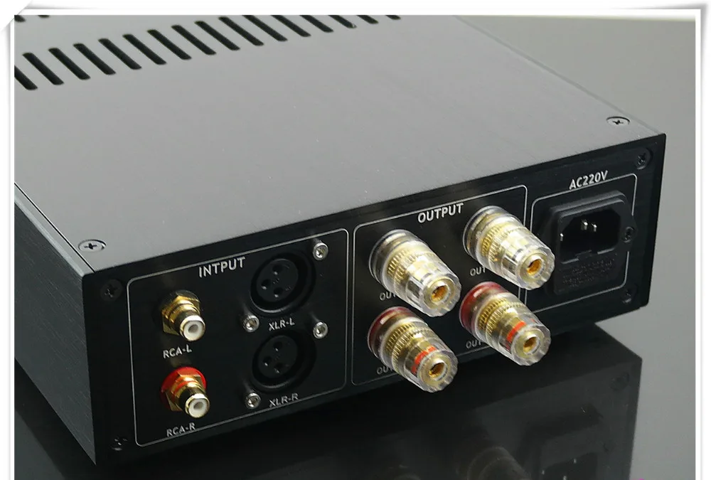 2017 HiFi 2 0 двухканальный усилитель LM3886 со сбалансированным входом XLR 68 Вт +