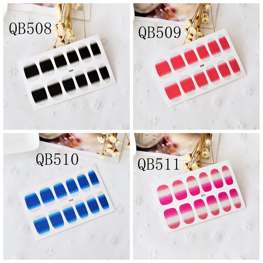 1 лист Рождество снег наклейки для ногтей цветы Полный Обертывания переноса воды