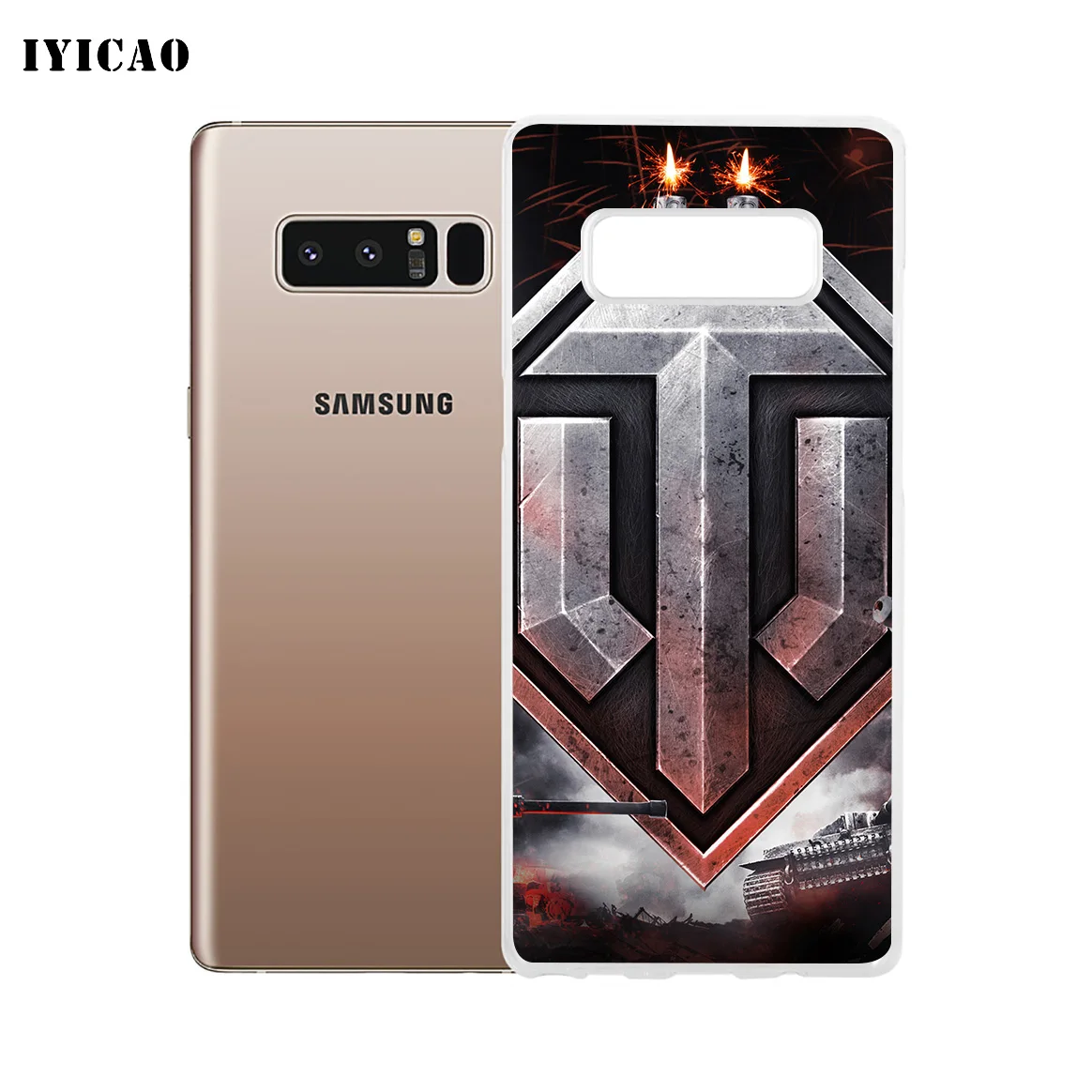 Мягкий силиконовый чехол для телефона IYICAO World of Tanks Samsung A5 A6 Plus A7 A8 A9 J3 J5 J7 Note 8 9