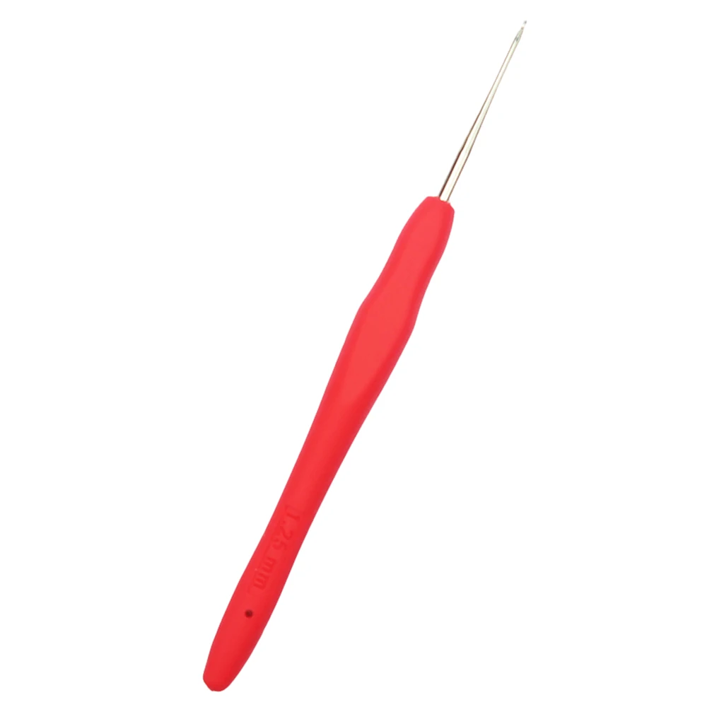 1.25mm 1 шт., крючки для вязания крючком из нержавеющей стали, спицы для вязания, пряжа, 0,5~ 2,75 мм, многоцветный - Цвет: 1.25mm