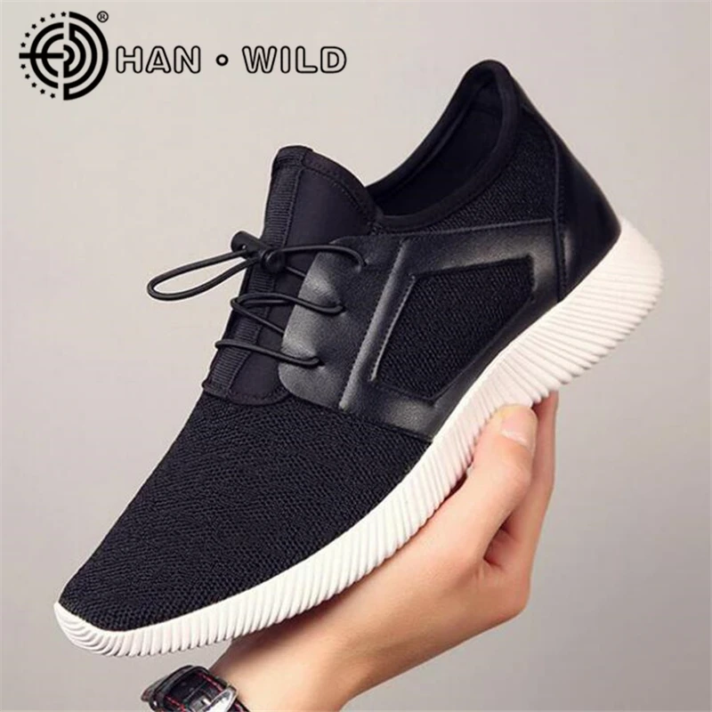 Кроссовки мужские легкие на шнуровке повседневная обувь для бега дышащие