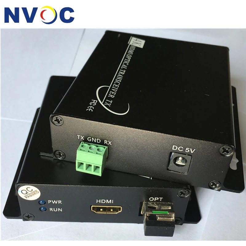 Несжатый 4K HDMI волоконно-оптический приемопередатчик + 1ch двунаправленный RS232 с 10G