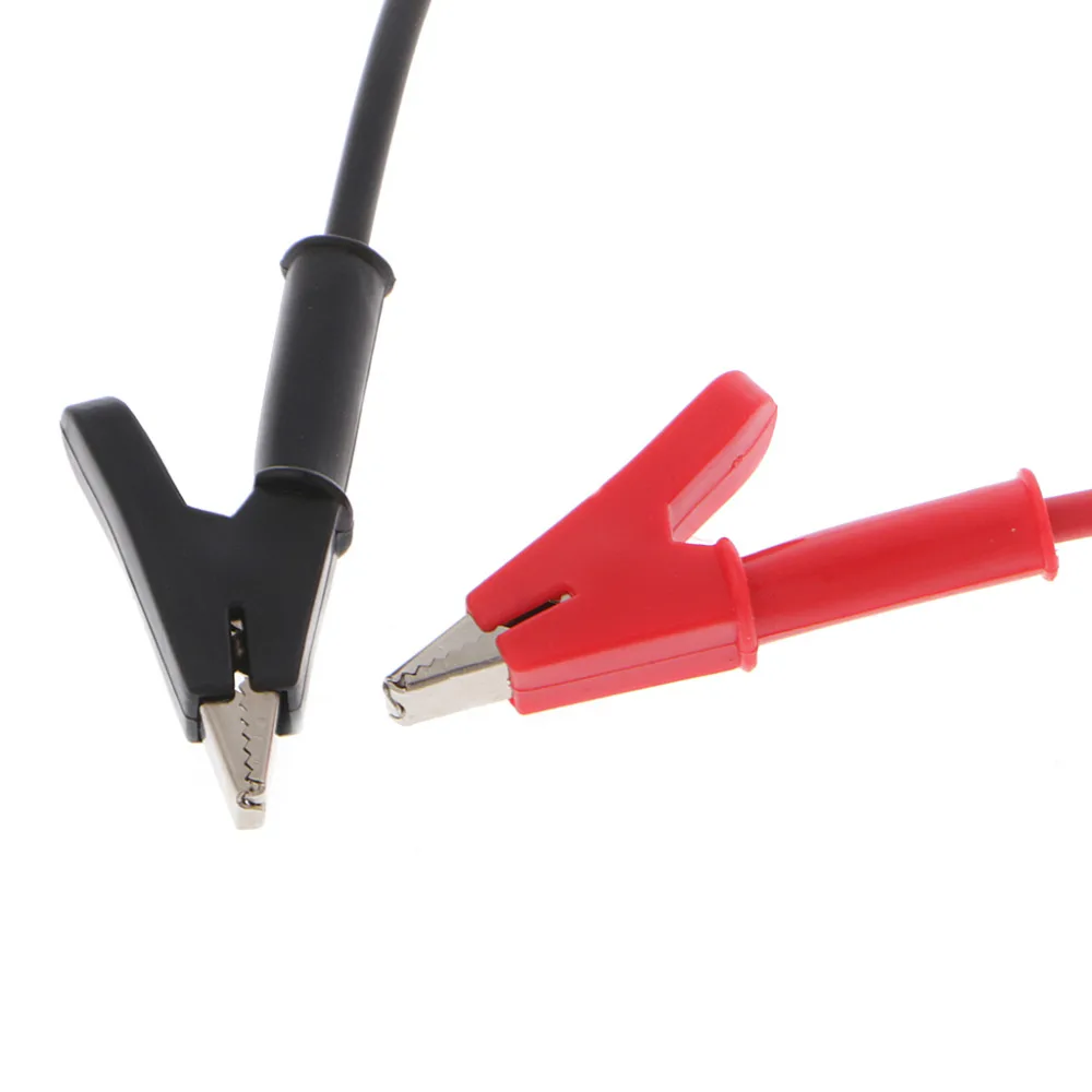 

BGEKTOTH 2 Pcs 4mm Test Cable Red Black Banana Plug To Crocodile Alligator Clip Test Probe Lead Wire 1m 1A60476