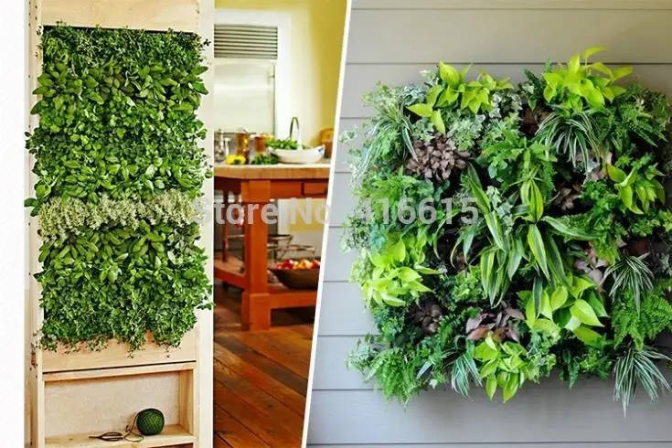 Рециркулирует войлочные горшки для садоводства вертикальные садовых растений