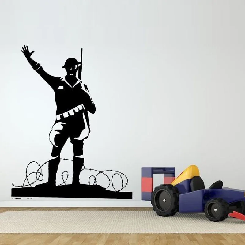 Военная война солдат армия обои виниловые съемные настенные наклейки для