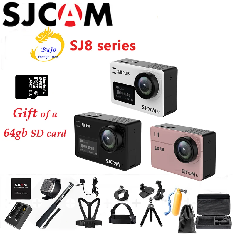 Оригинальная Экшн камера SJCAM SJ8 серии Extreme sports Ambarella 4K/60fps 30 м водонепроницаемый Wi Fi