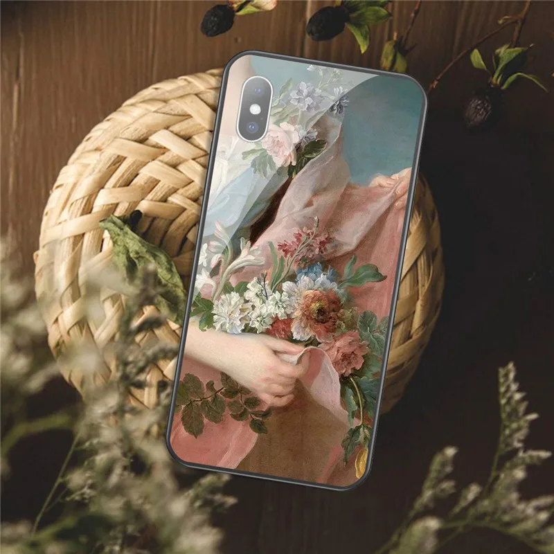 KJOEW Клода монета классическая картина маслом класс чехол для телефона iphone XS Max XR X 6