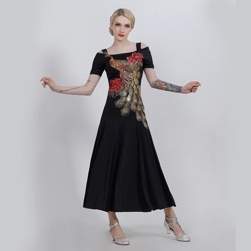 

peacock standard ballroom dress standard dance dresses ballroom waltz dresses dancing dress modern dance costumes rumba costumes