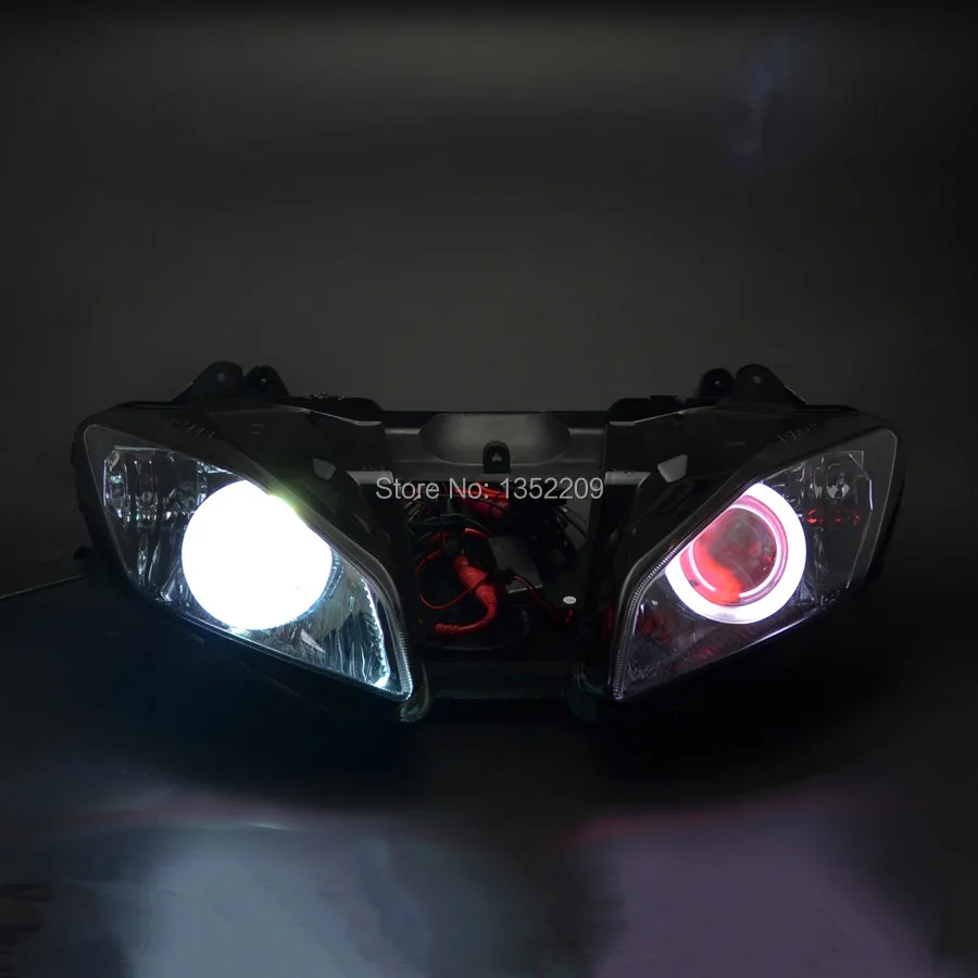 Новый Angel Halos Demon Eyes 35 Вт HID проектор фара в сборе подходит для Yamaha YZF R6 2008 2014|yzf|yzf r6yzf