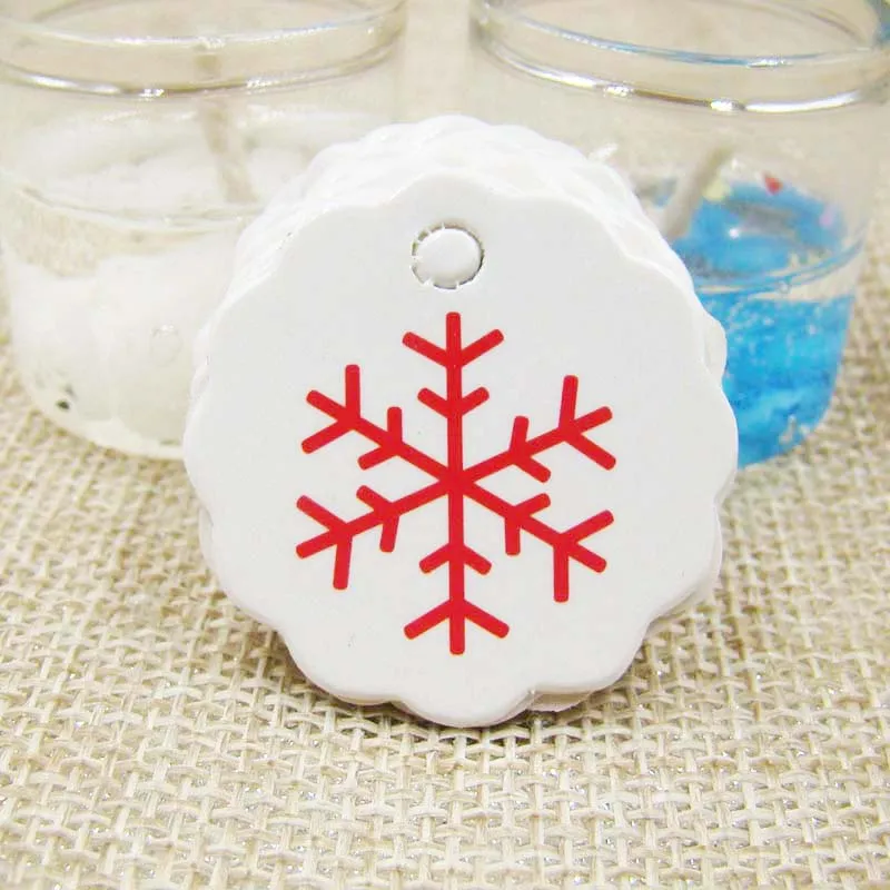 С наступающим Новым годом бумажные бирки Веселые Предновогодние подарок к