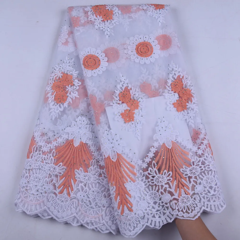 Африканский французский Тюль кружевная ткань 2019 Высокое качество кружево