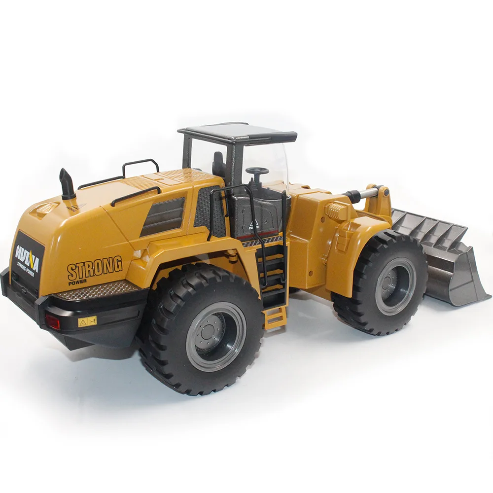 Verkaufen HuiNa 583 22CH Metall RC Bulldozer Metall L Loader Lkw Engineering Fahrzeug Fernbedienung Auto Spielzeug Für Kinder Geschenk Rc Auto Spielzeug
