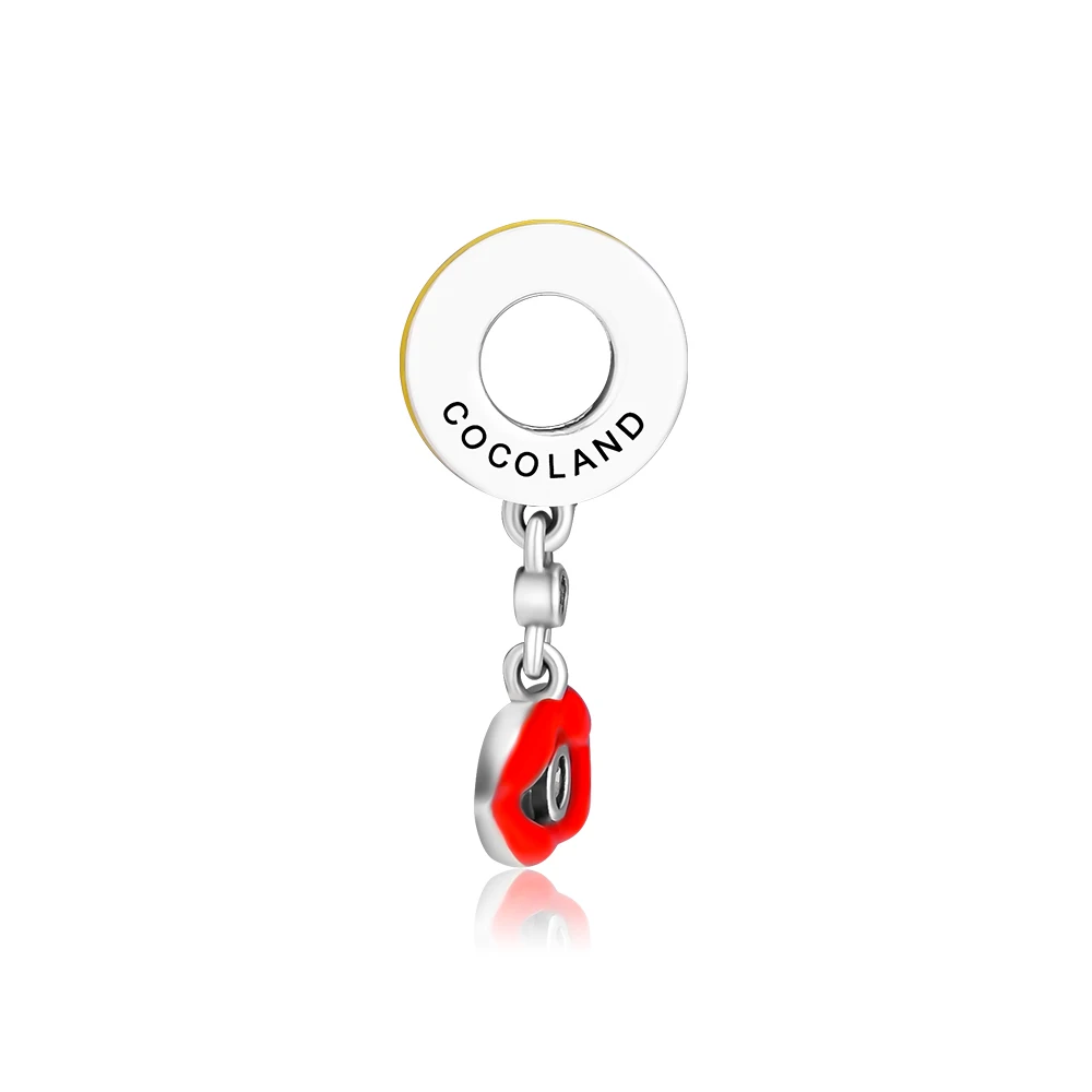 Fandola CKK 925 Sterling Silver Glamour Kiss Mouth Dangle Charm Fits Pandora Bracelet Charms Necklace for Women Jewelry Making | Украшения