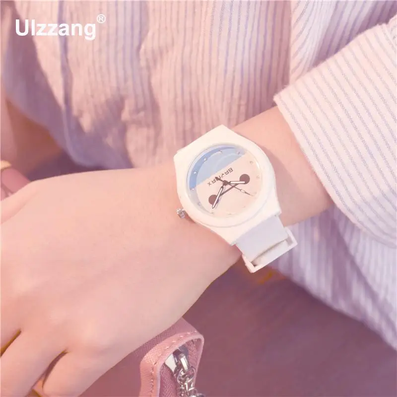 Кварцевые наручные часы для девочек отдыха с большими глазами яркие цвета