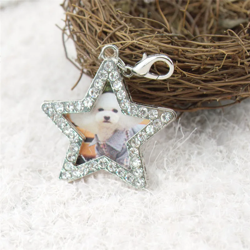 Собака ID Tag металлические Pet бирки для маленьких больших собак Персонализированная кость с лапами форма Имя тег фото ошейник Украшение Аксессуары для домашних животных