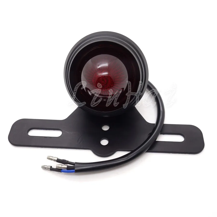 Мотоциклетный черный металлический цилиндрический светодиодный задний стоп
