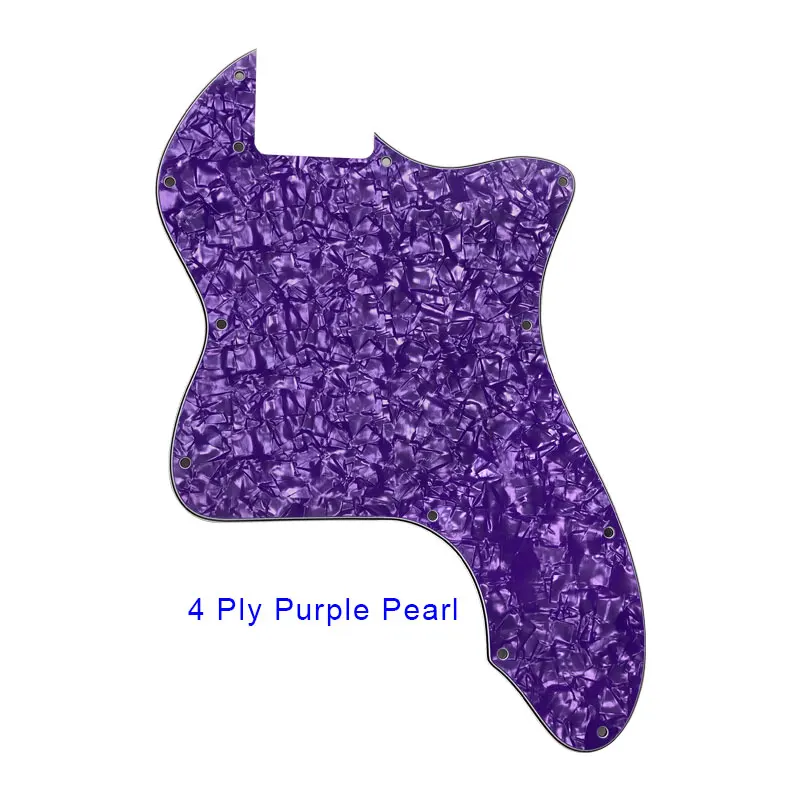 4 ply purple pearl Pleroo гитарные части пустые накладки для Fender Classic 72' thinline Telecaster tele Guitar накладки для рукоделия - Цвет: 4 ply purple pearl