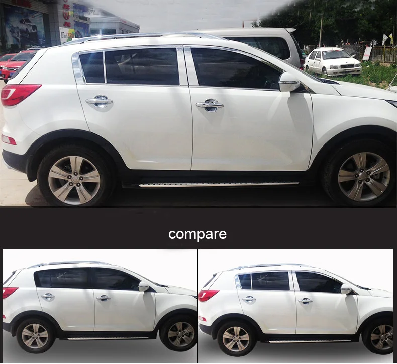 Горячая нержавеющая сталь оконная рама отделка подоконник окно decoratio для KIA Sportage