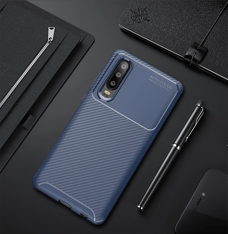 Ikrsses чехол для Huwei P30 Pro чехол Роскошный Углеродный волокно ультра тонкий силикон Мягкие TPU чехол для Huwei P30 P30 lite чехол телефона