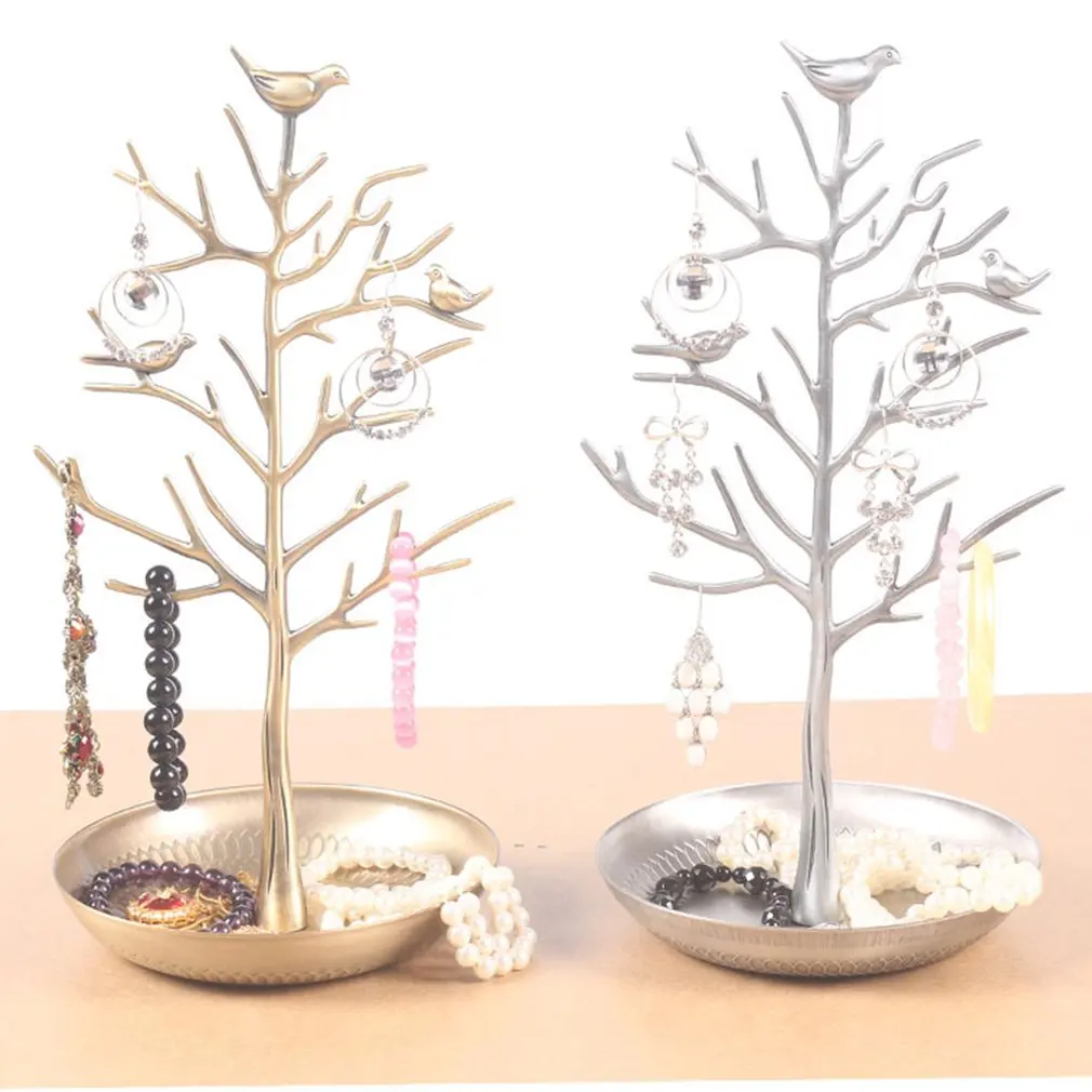 1PC Bird Tree Jewelry Display Stand Earring Necklace Bracelet Rack Holder Key Organizer Storage | Украшения и аксессуары