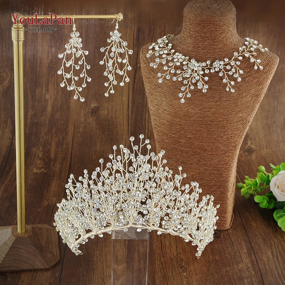 YouLaPan HP193-S Свадебная Тиара для невесты свадебная корона для волос Свадебные аксессуары для волос Свадебные украшения для волос свадебная корона