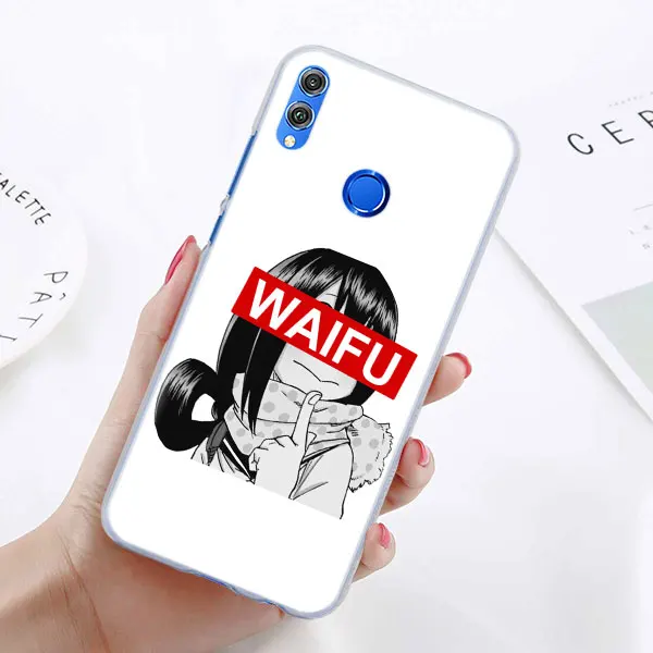 06 Waifu Sugoi чехол для телефона аниме для huawei Honor 8X 8A Pro 8C 8S 9 10 Lite 20i Honor Play Y7 Y9 крышка чехол Coque - Цвет: 06