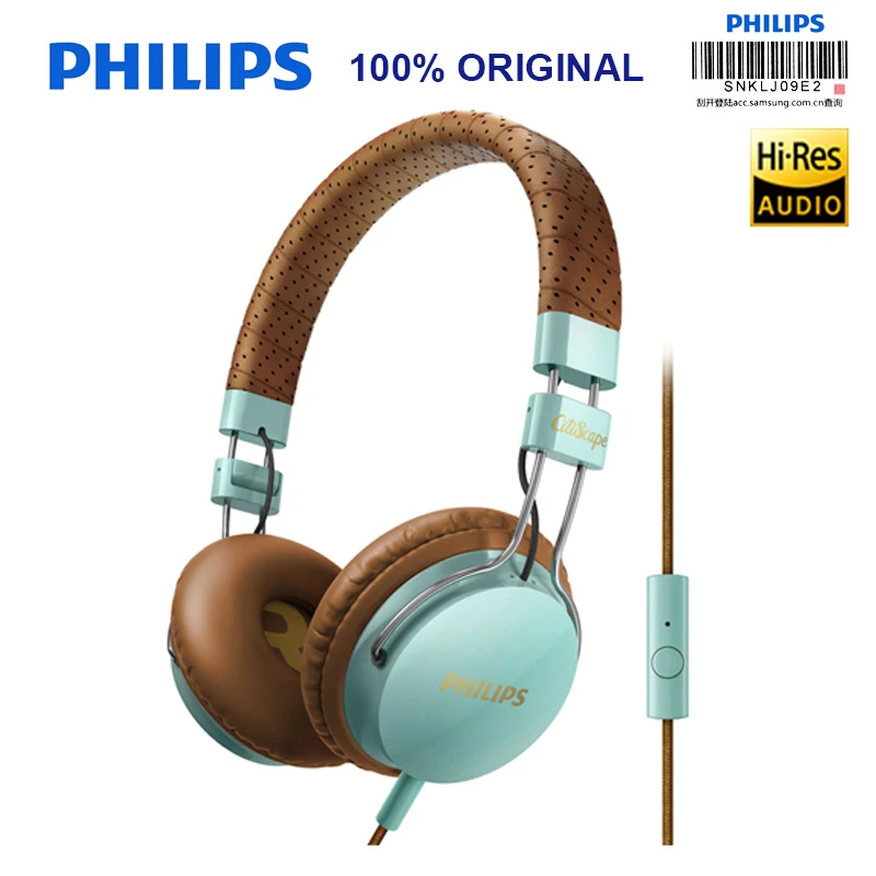Наушники Philips SHL5505 3 5 мм l образный разъем компьютерная игровая Проводная