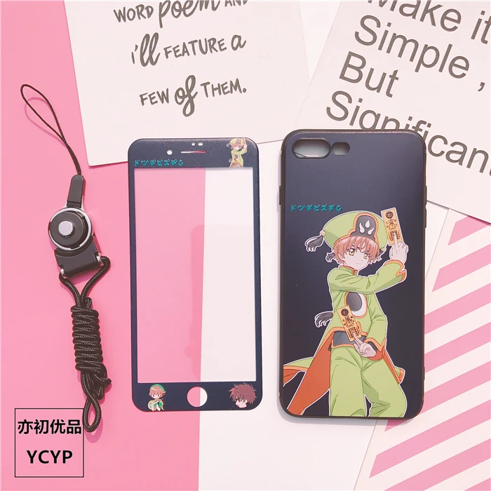 Чехол для iphone XS Max Cardcaptor Sakura + пленка экрана из закаленного стекла X XR 7 8plus 6 6S plus