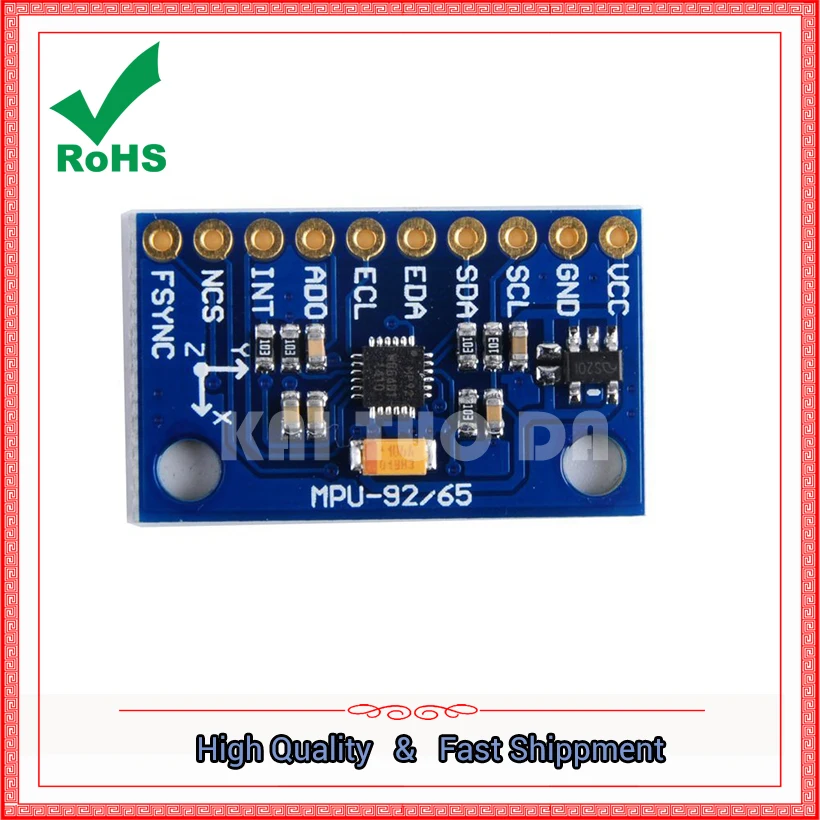 MPU-9250 девяти осевой 9 сенсорный модуль I2C / SPI связи и плата | Электронные компоненты