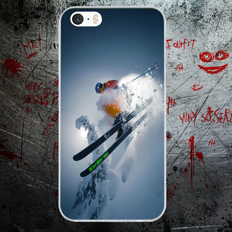 Чехол для iphone 6 Snow Or Die Ski Snowboard мягкие силиконовые чехлы из ТПУ iPhone X 7 6s 8 Plus 5 5S SE 5C 4 4S