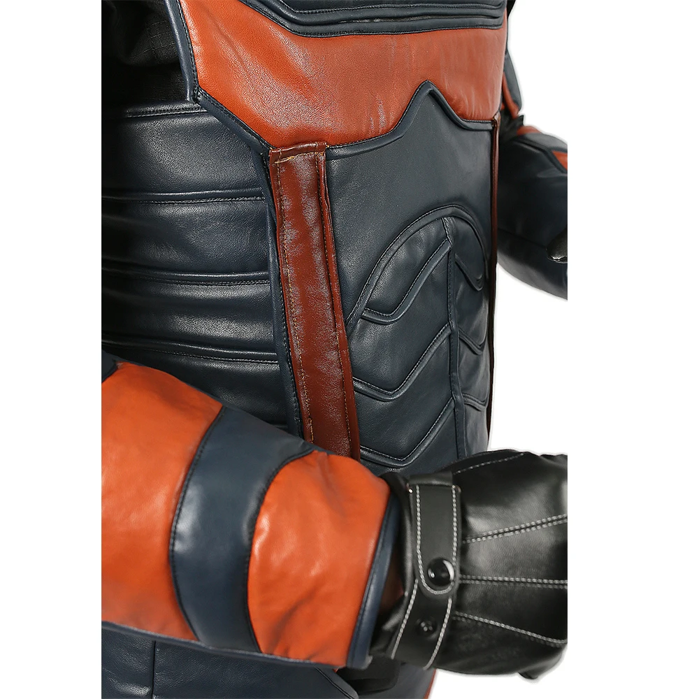 X-COSTUME Бэтмен Аркхэм рыцарь игра Deathstroke косплей костюм из искусственной кожи Броня наряд супергероя костюм Хэллоуин костюм для мужчин
