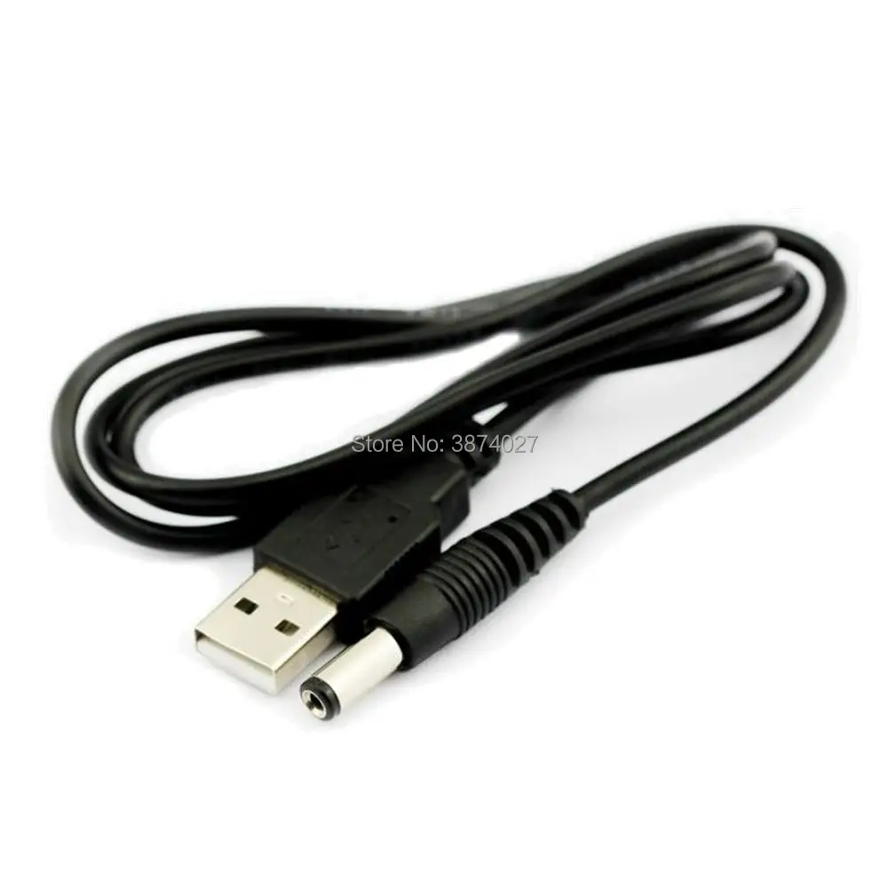 Адаптер для цилиндрического гнезда 0 8 м USB к 5 мм кабель в + DC Jack (5 5x2 1 мм)|Кабели USB| |