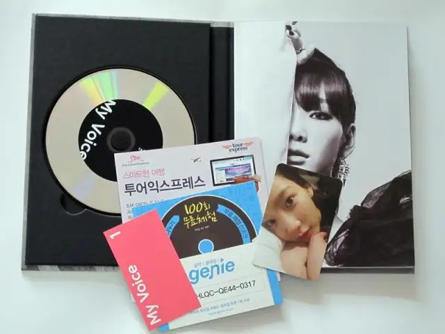SNSD Taeyeon autographed подписанный первый альбом мой голос CD + Фотокнига плакат новый