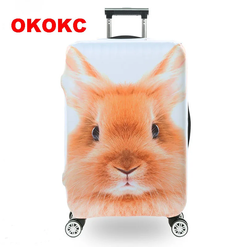 

OKOKC милые Защитные чехлы для багажа в виде белки эластичные чемоданы на колесиках для путешествий пылезащитные аксессуары для чемоданов 18-30...