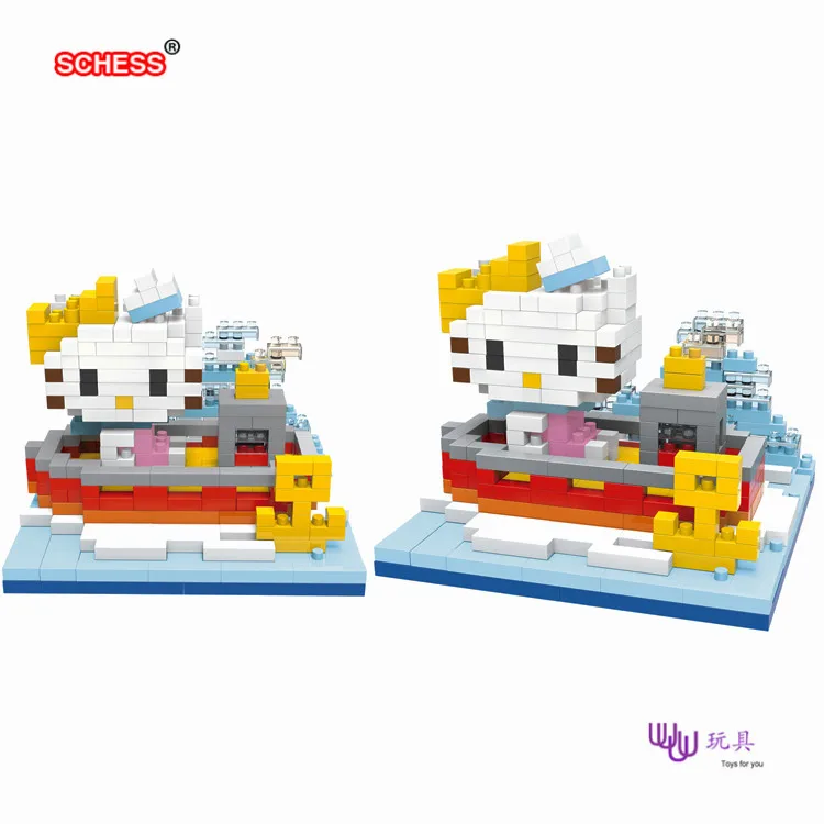 SC: kitties 1073-78 Алмазная микро нано строительные блоки экшн-фигурки подарки для