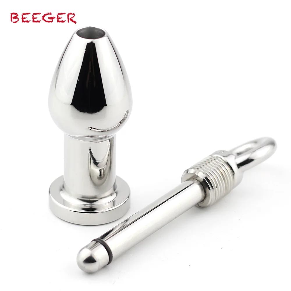 Туннель BEEGER из нержавеющей стали со съемным ядром|Анальные пробки| |