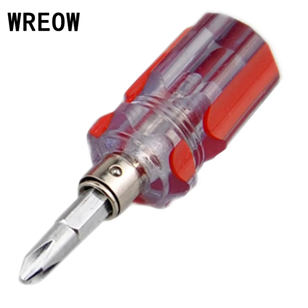 

Brand New Bidirectional 2in1 Dual Function Cross Shaped Screw Driver Slotted Flat Screwdriver Chrome Vanadium Alloy Steel