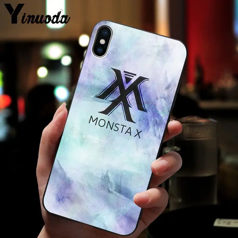 11pro MAX Monsta X KPOP Boy Group красочные милые аксессуары для телефонов Чехол Apple iPhone 8 7 6 6S Plus