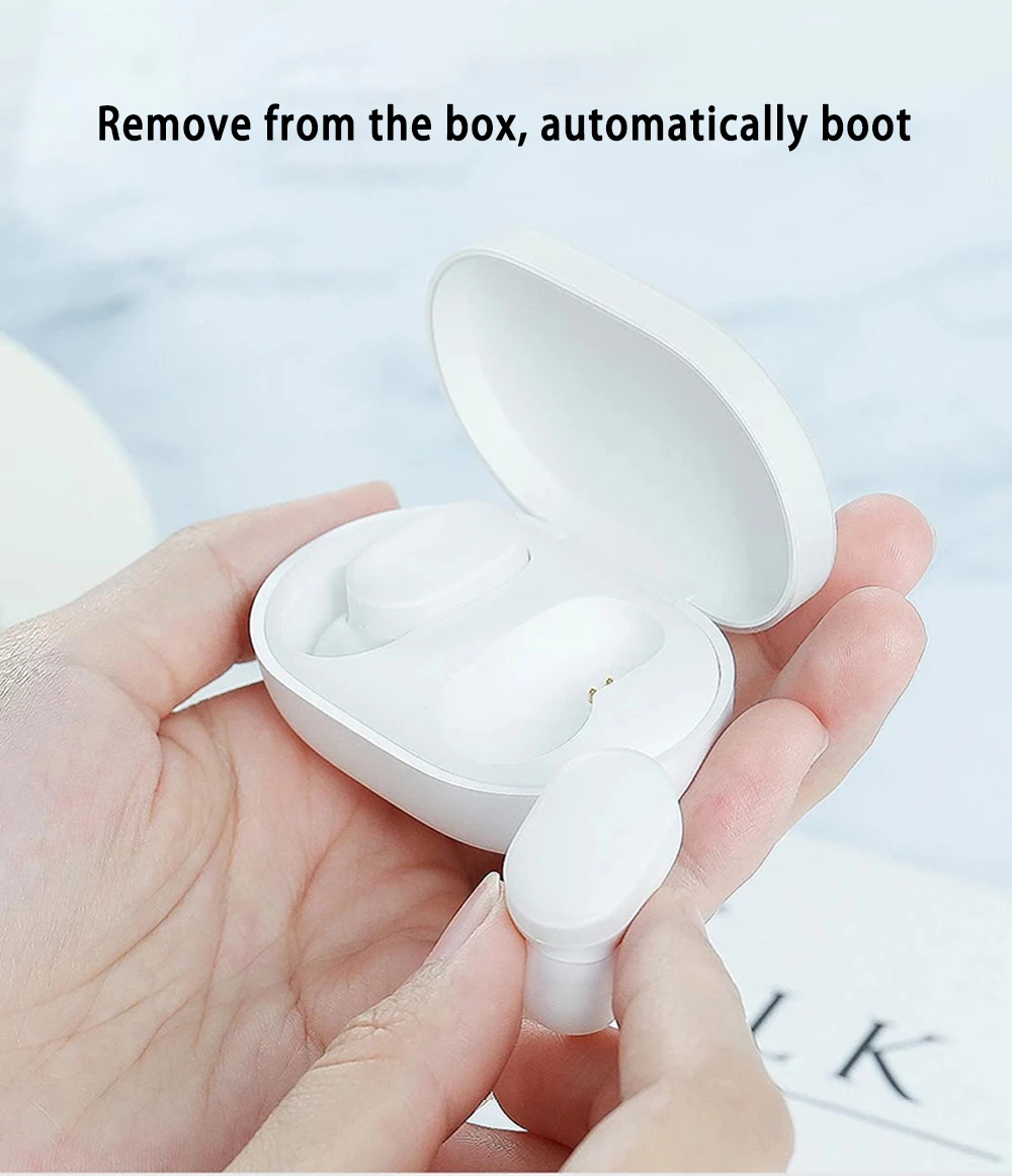 Беспроводные bluetooth-наушники Xiaomi Air/Redmi AirDots/AirDots Youth Tap, гарнитура для управления, 2 шт с зарядным устройством, вкладыши-вкладыши