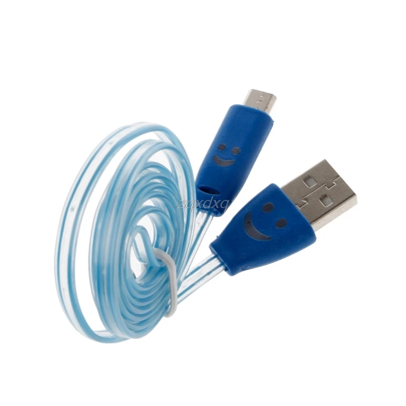 Светодиодный яркий светильник светящийся микро USB кабель синхронизации данных и