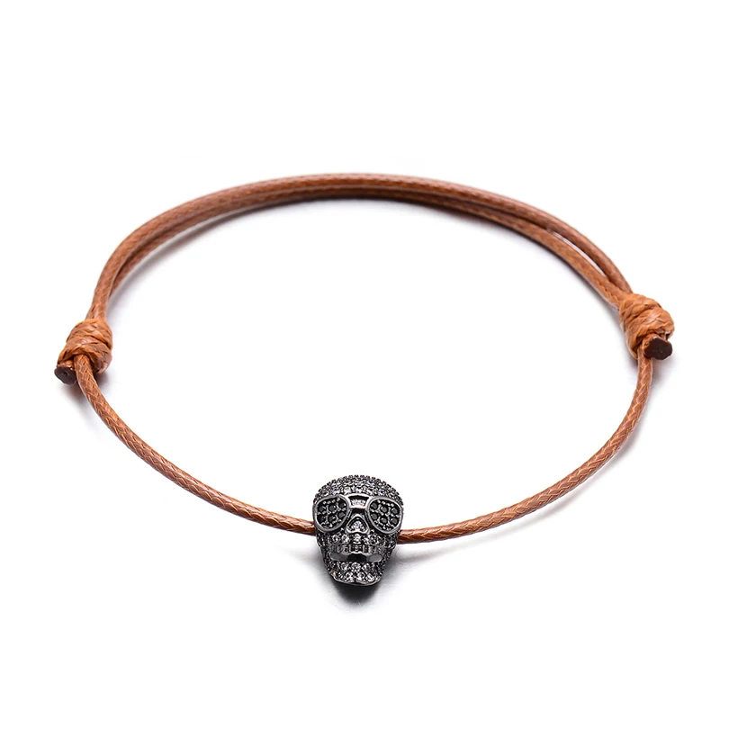 Vekno регулируемый кожаный браслет веревочки Для мужчин женщин модные вечерние