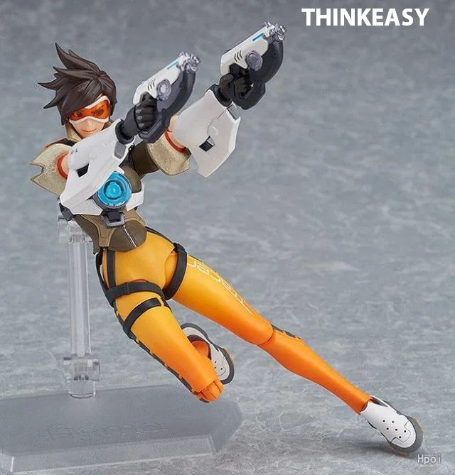THINKEASY фанаты игры OW Watch фигурка Трейсер с светильник Обновление версии 14 см