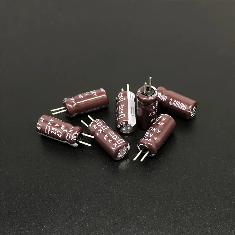 

100pcs 47uF 25V NIPPON KY Series 5x11mm Low ESR 25V47uF Aluminum Electrolytic Capacitor